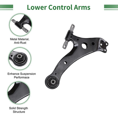 12pcs Front Suspension Kit Lower Control Arm for Toyota Camry (2002-2011)