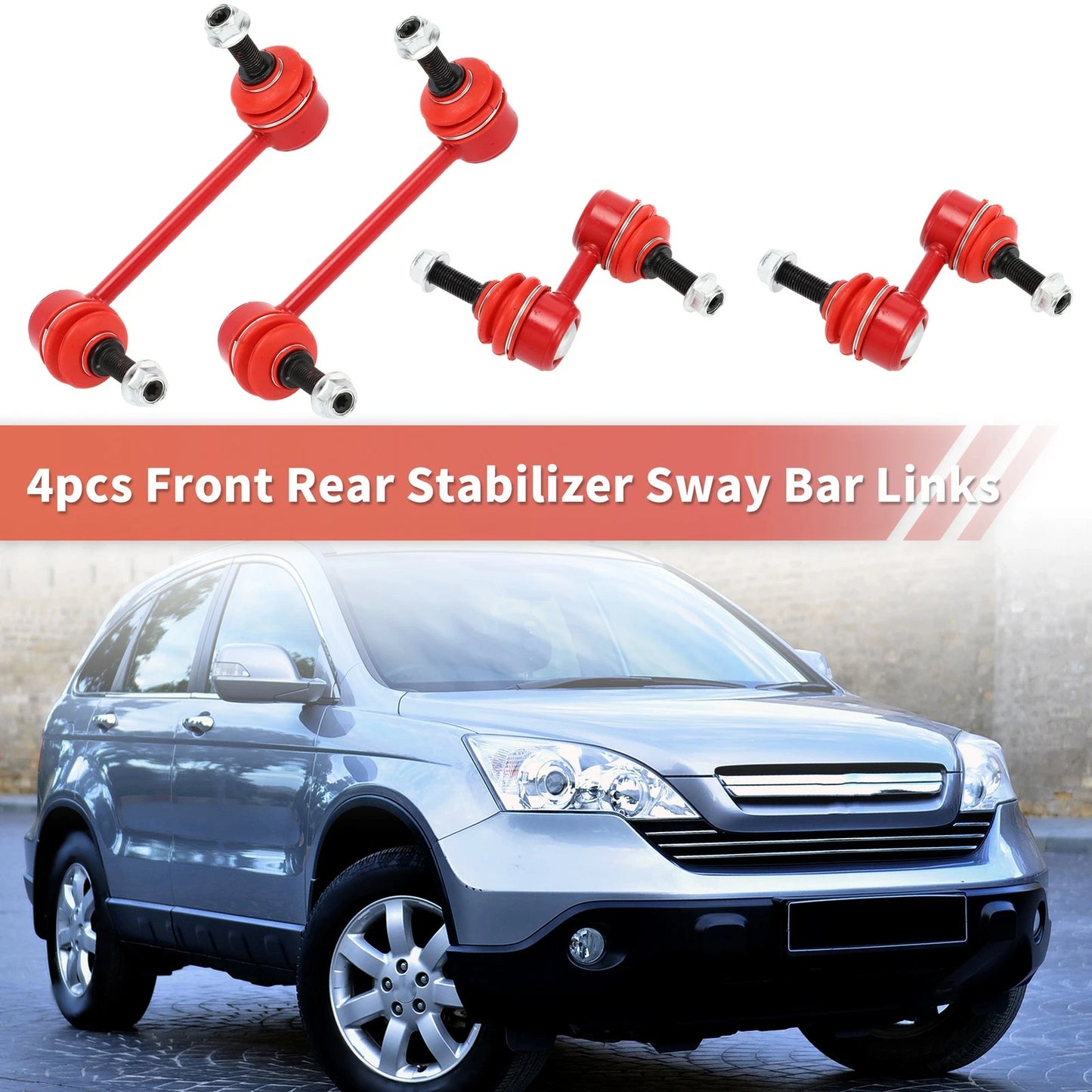 4pcs Front Rear Sway Bar Links for Honda CR-V (1997-2001)
