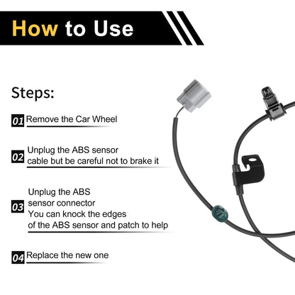 ABS Wheel Speed Sensor for Mitsubishi L200 (2008-2015) Rear Right
