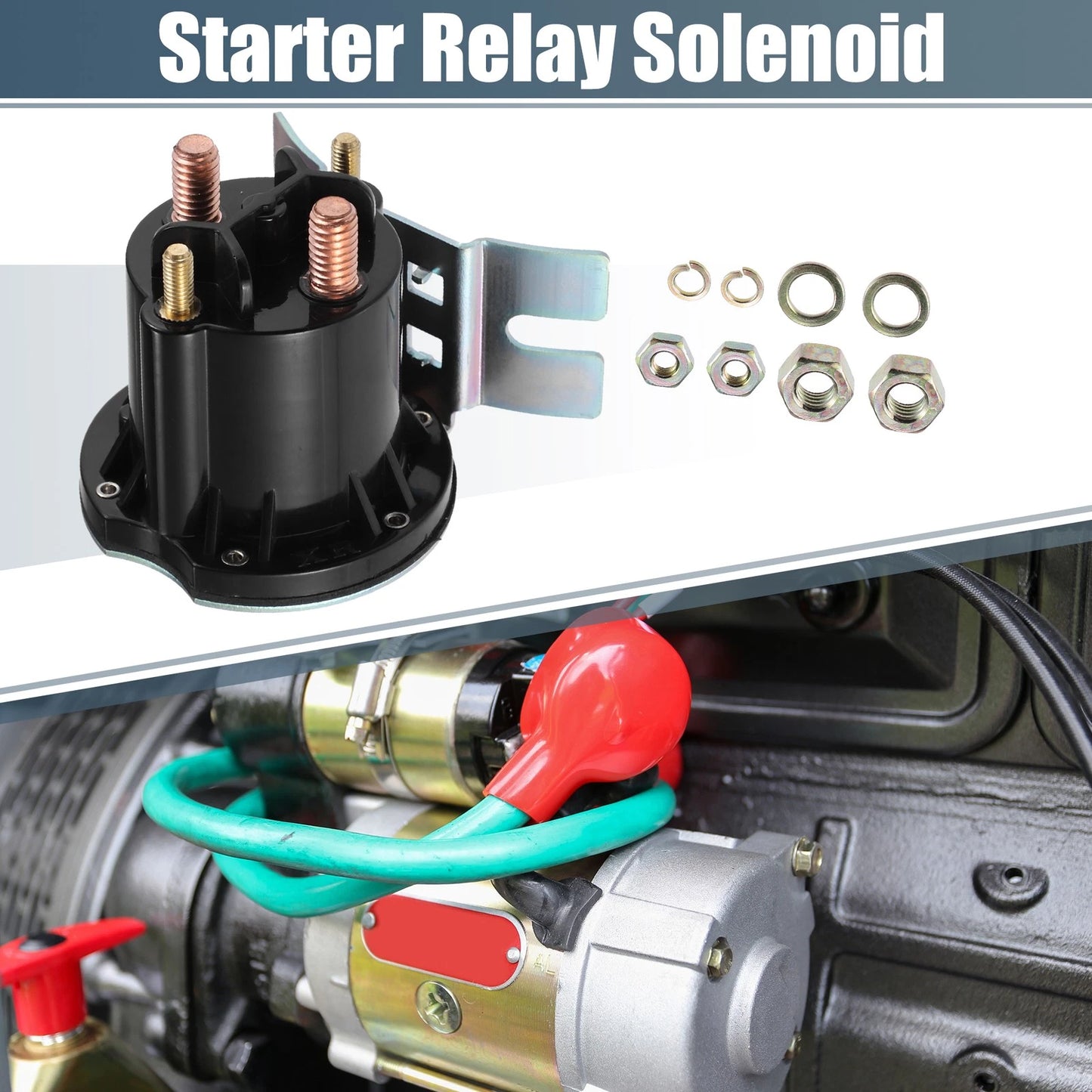 12V Starter Solenoid Switch Relay Intermittent Duty for Yamaha 4 x Terminals