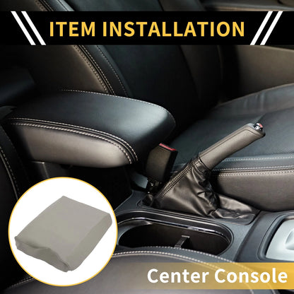 Center Console Lid Armrest Cover for Ford F-150 (2015-2023) Microfiber Leather