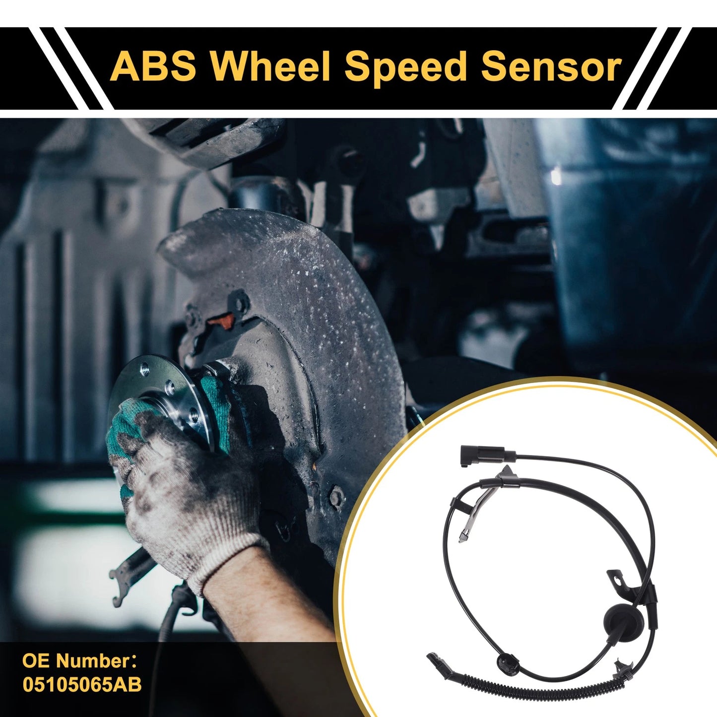 ABS Wheel Speed Sensor for Dodge Caliber Rear Left