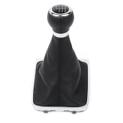 6-Speed Manual Gear Shift Knob w/ Boot Cover for VW Passat B6 (2005-2010)