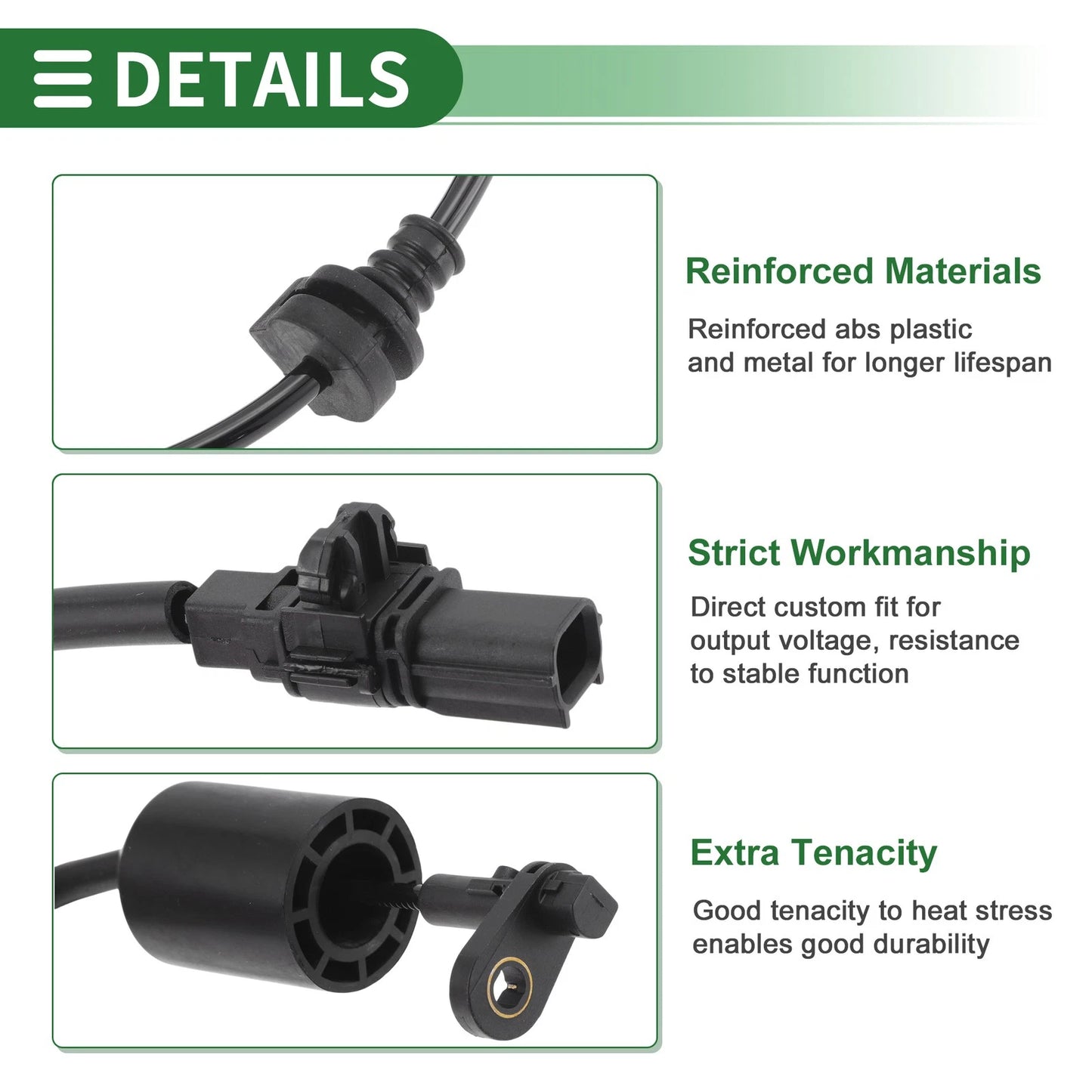 ABS Wheel Speed Sensor for Honda Greiz Gj6 2016-2019 (2 x Sensors)