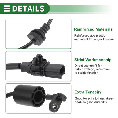 ABS Wheel Speed Sensor for Honda Greiz Gj6 2016-2019 (2 x Sensors)