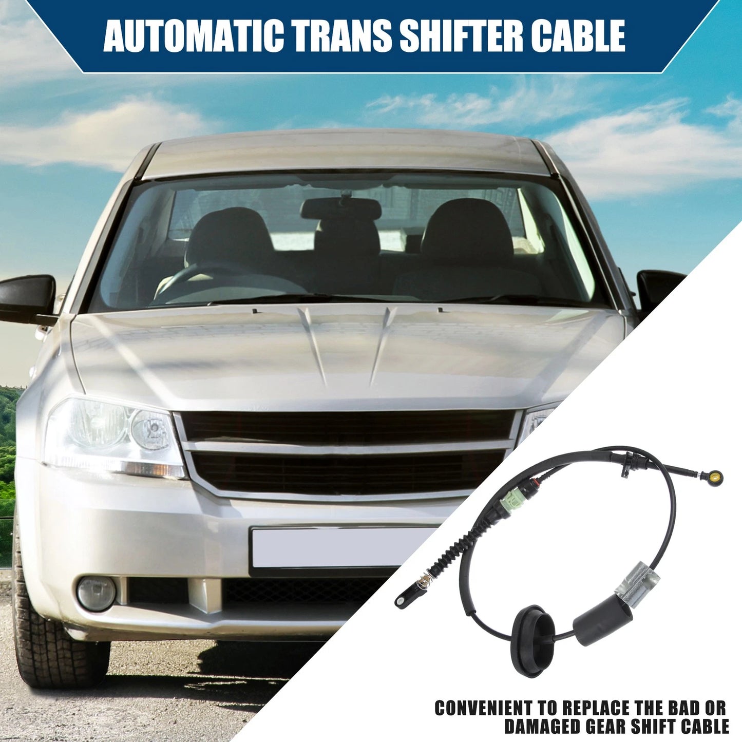 Auto Transmission Gearshift Control Cable for Chrysler Dodge (2011-2019)