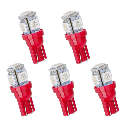 5 x Red LED Instrument Cluster Light Bulbs for Ford Bronco, F150, F350