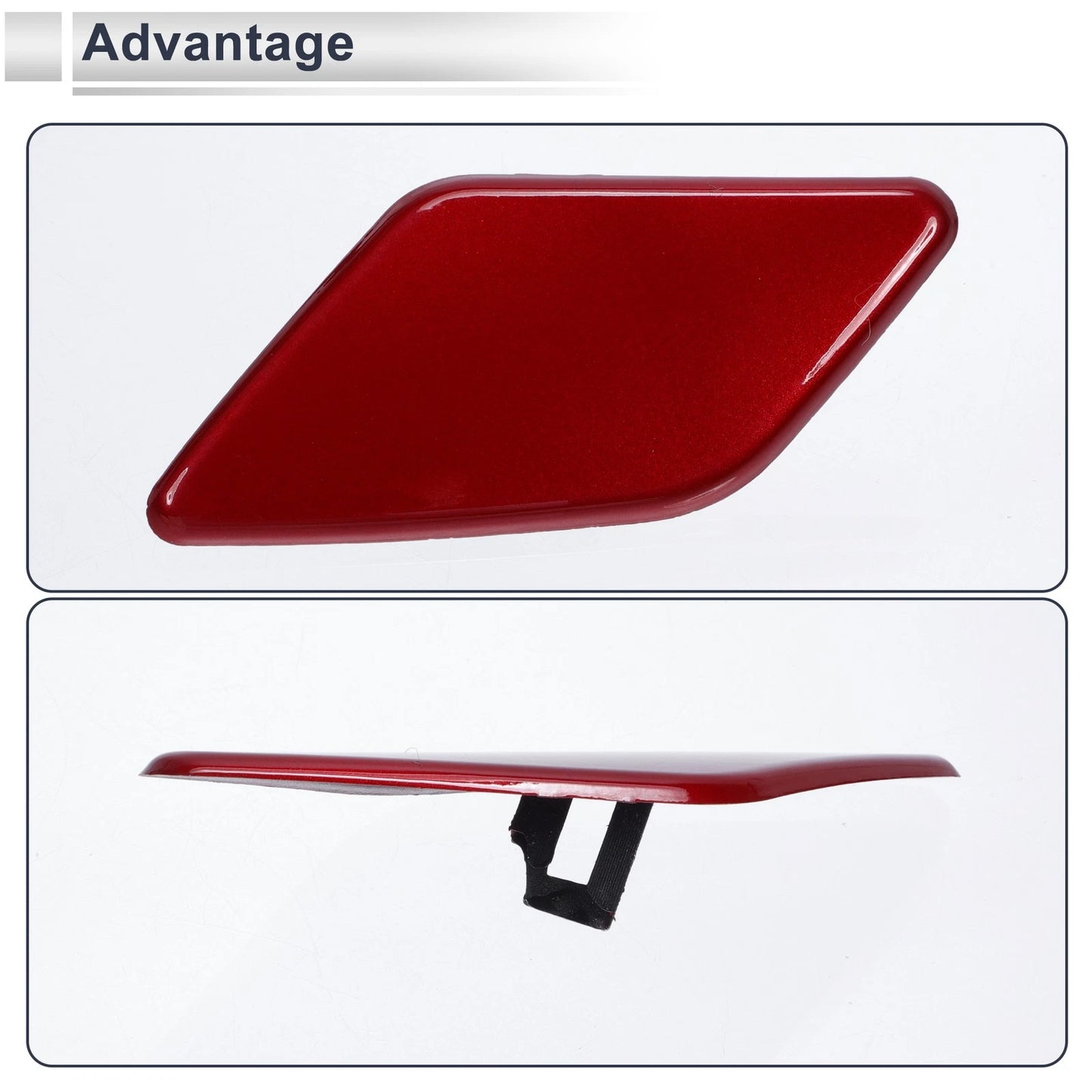 Front Left Bumper Headlight Washer Nozzle Cover for Volvo S40 (2008-2010)