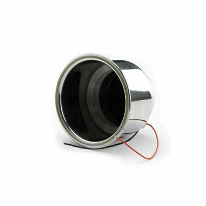 Stainless Steel Drink Holder with Blue Lighting for Boat