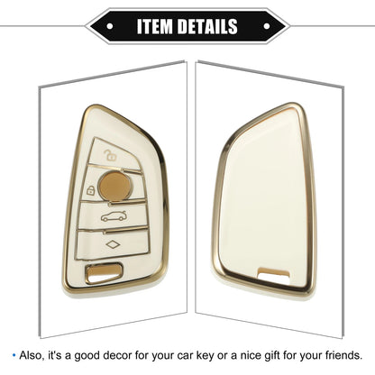 4 x Key Fob Covers for BMW X1 X2 X3 X5 X6 X7 (2010-2023) - Remote Keyless Access