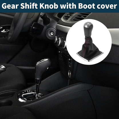 6 Speed Manual Gear Shift Knob & Cover for Ford Focus MK2 (2004-2008)