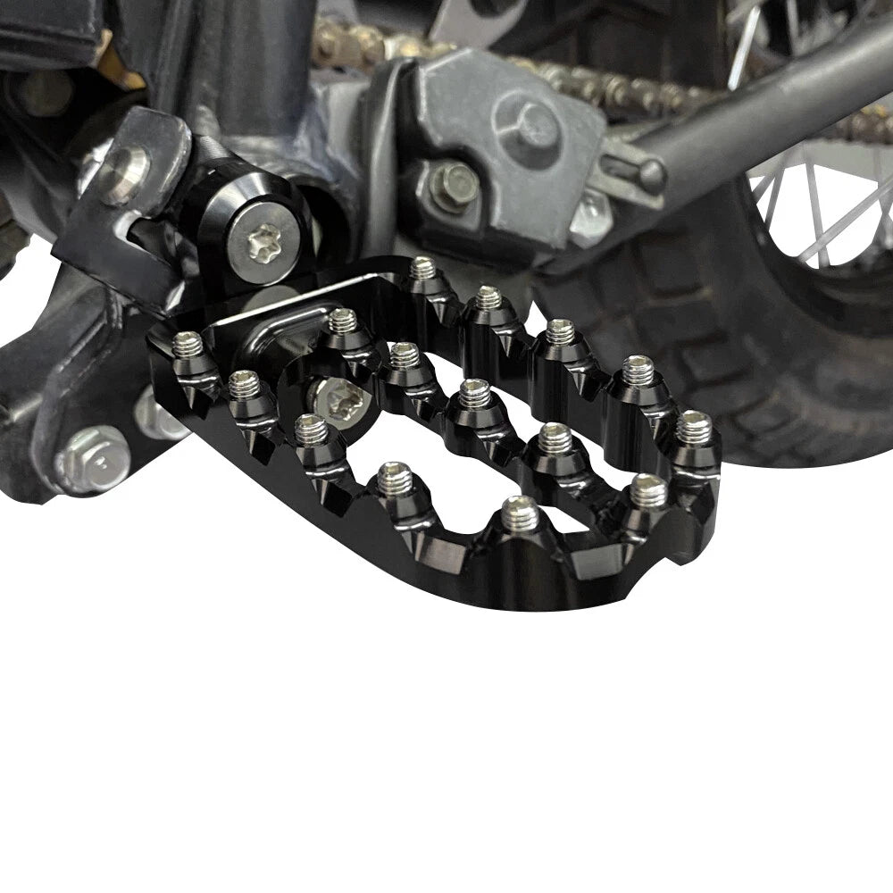 Aluminum Wide Foot Pegs for Kawasaki KLR650 (1987-2018)