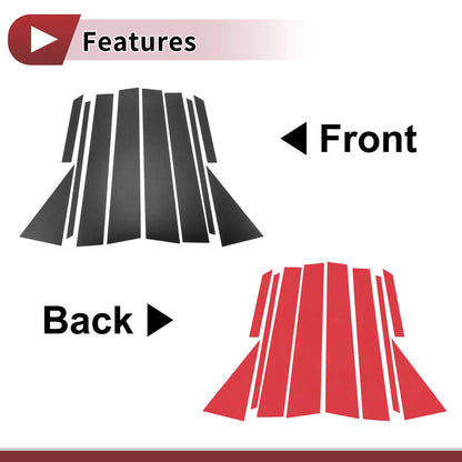 Car Door Pillar Window Trim 10 Pcs for Toyota Venza (2009–2015)