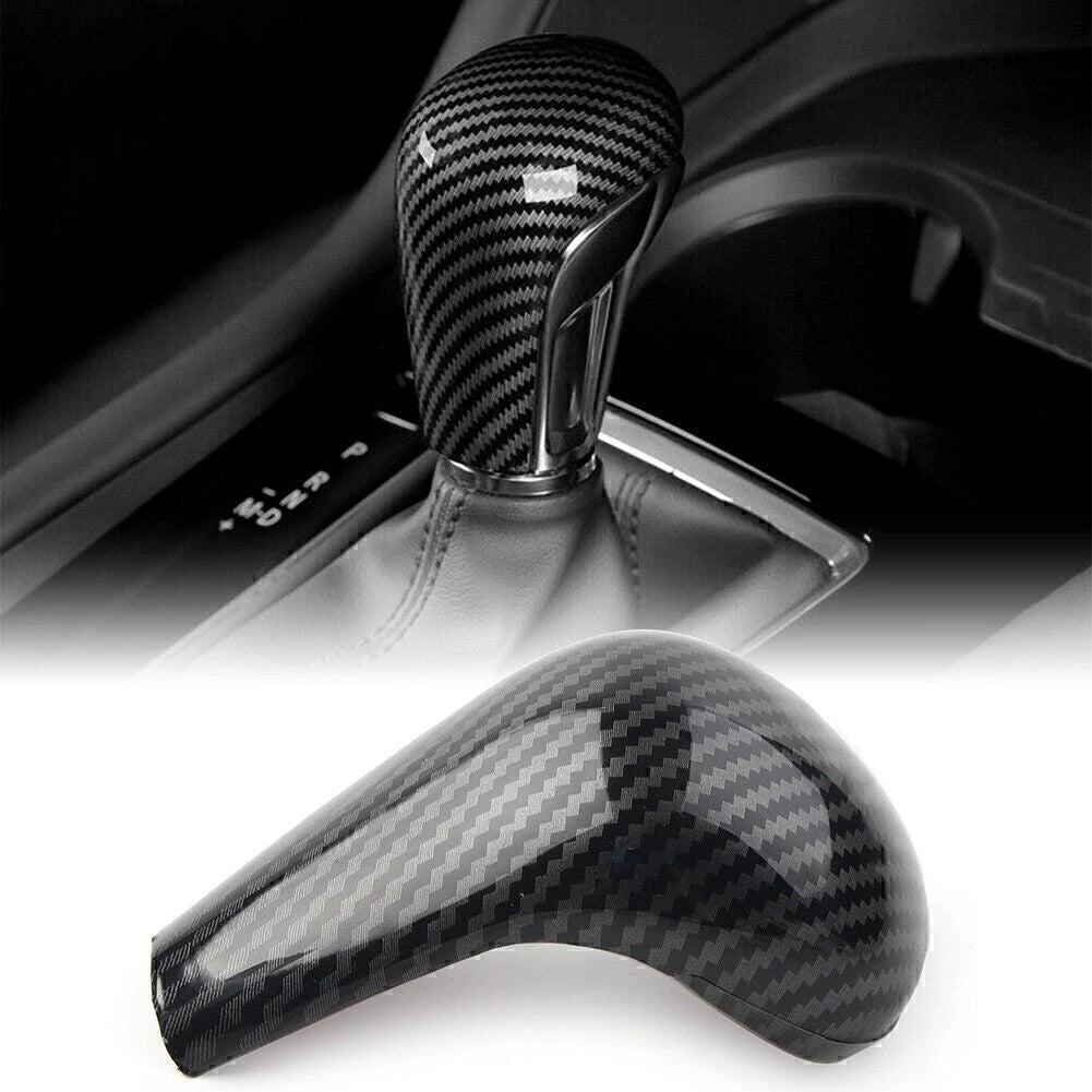 Carbon Fiber Console Gear Shift Knob Cover for Mazda 3 Axela (2020-2021)