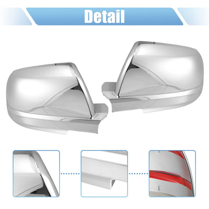 Chrome Plated Full Mirror Covers for Toyota Tundra (2007-2021)