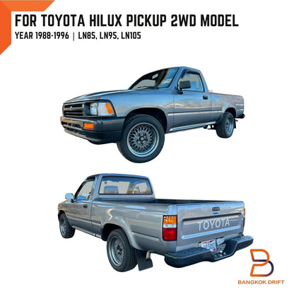 Black Rubber Mud Flaps for 2WD Toyota Hilux (1988-1996)