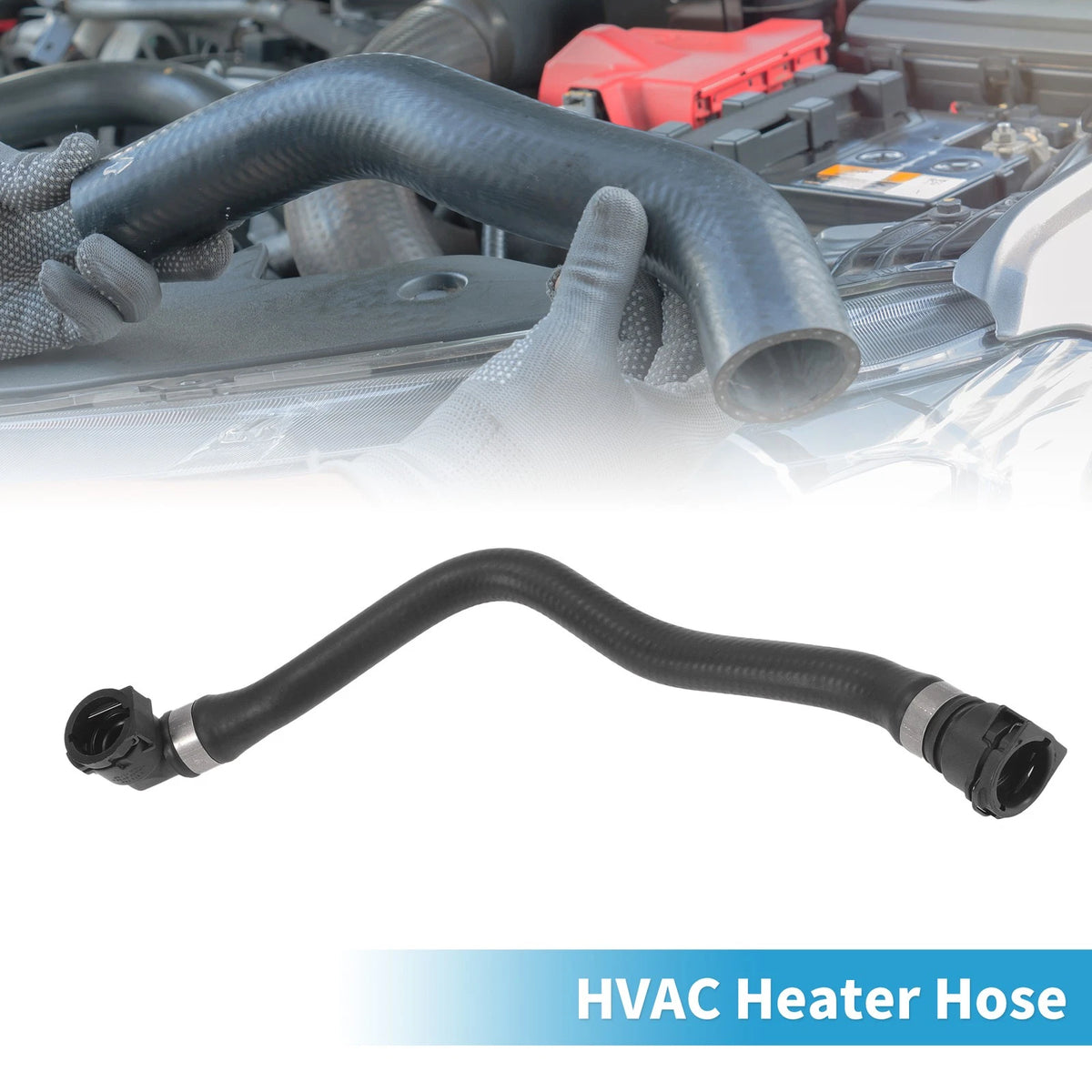 Heater Hose for BMW 230i 2.0L (2017-2020) Rubber Black 1 x Piece