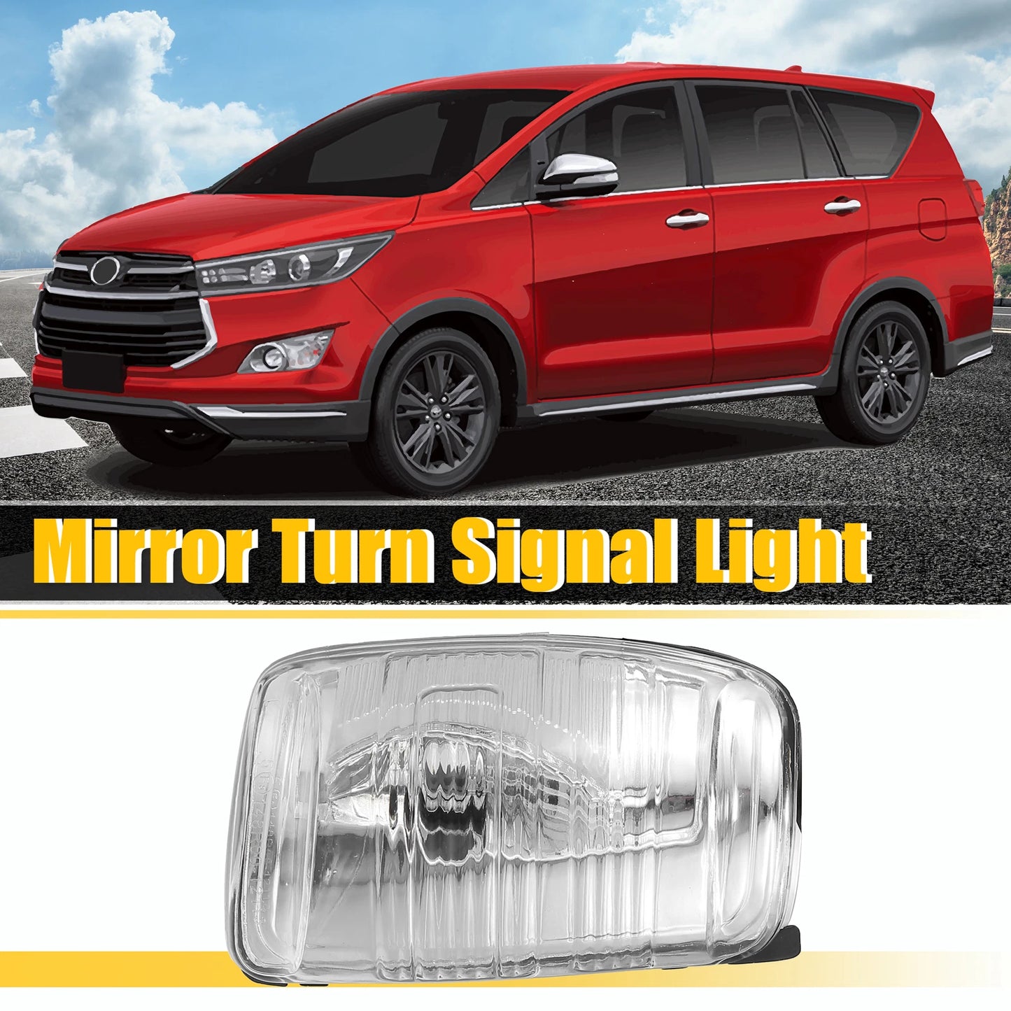 Front Left Side Mirror LED Turn Signal Light for Ford Transit (2014-2023)