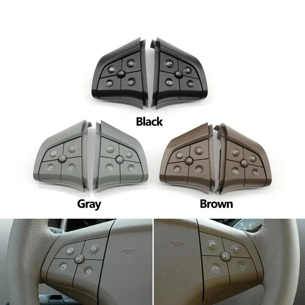 5 Button Black Steering Wheel Control Switch for Benz W164 ML GL Class (2006-2009)