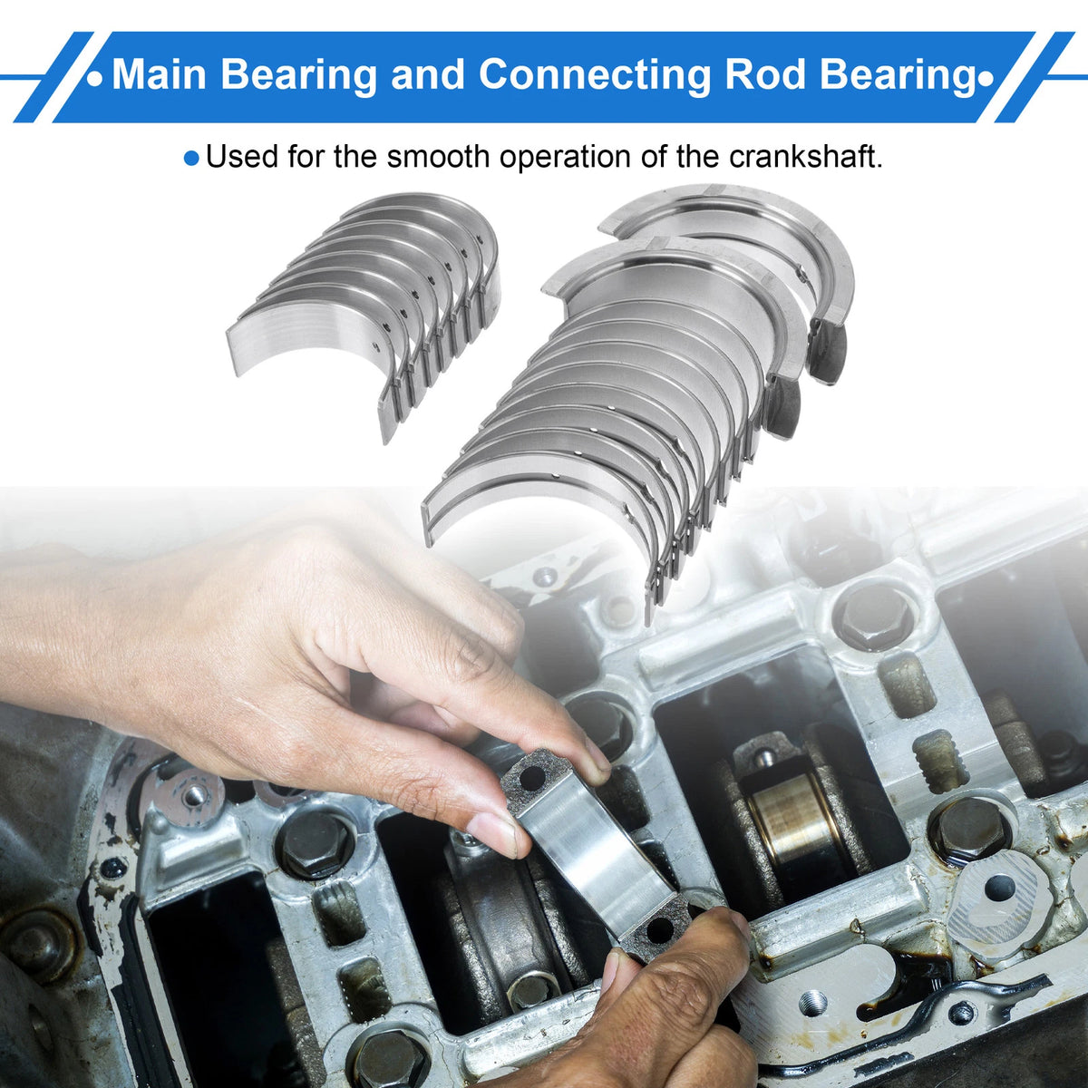 Main Bearing Connecting Rod Bearing Kit for Nissan Frontier (1988-2015)