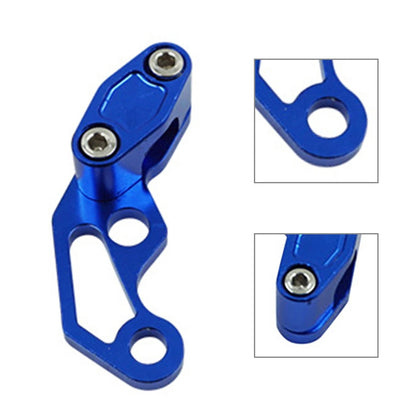 Aluminum Brake Line Clamp Protector for Universal Fit Motor Bikes - Blue