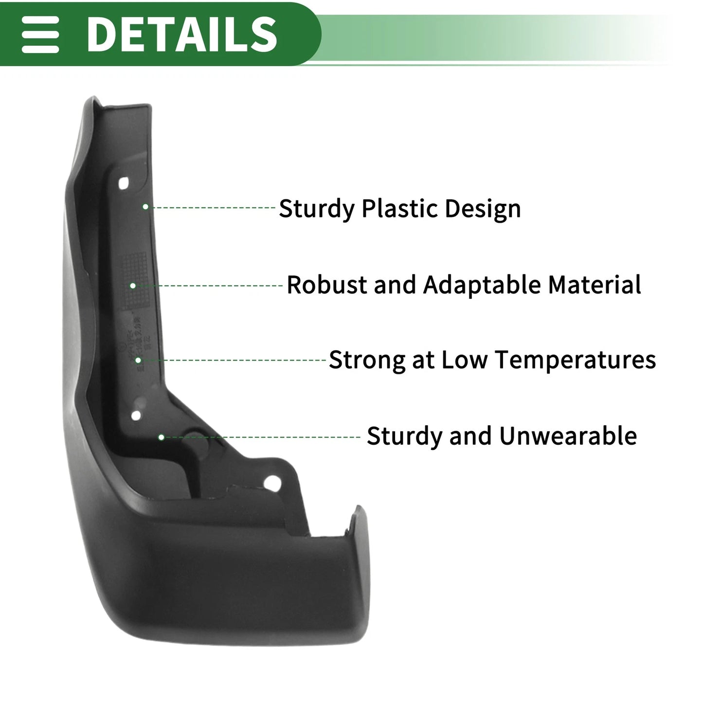 Mud Flaps Splash Guards Front & Rear for Honda Elysion (2022-2023)