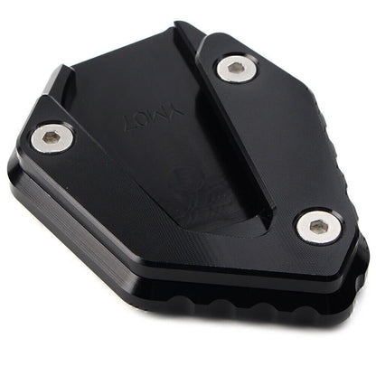 Black Kickstand Side Stand Enlarger Foot Plate for Yamaha MT-07 FZ-07 (14-21)