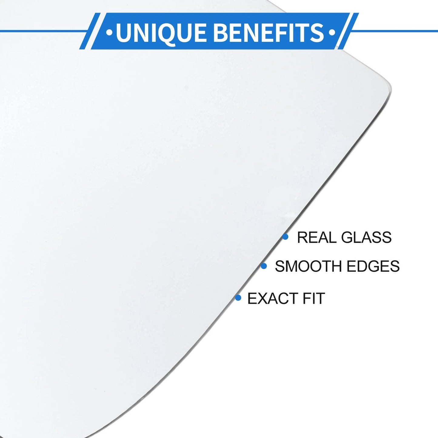Heated Driver Side Mirror Glass Replacement for Ford Transit Custom (2013-2023)