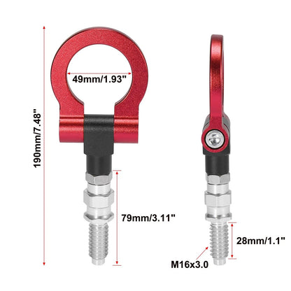 Red Aluminum Alloy Front Bumper Tow Hook for BMW 325i 328i 335i 550i