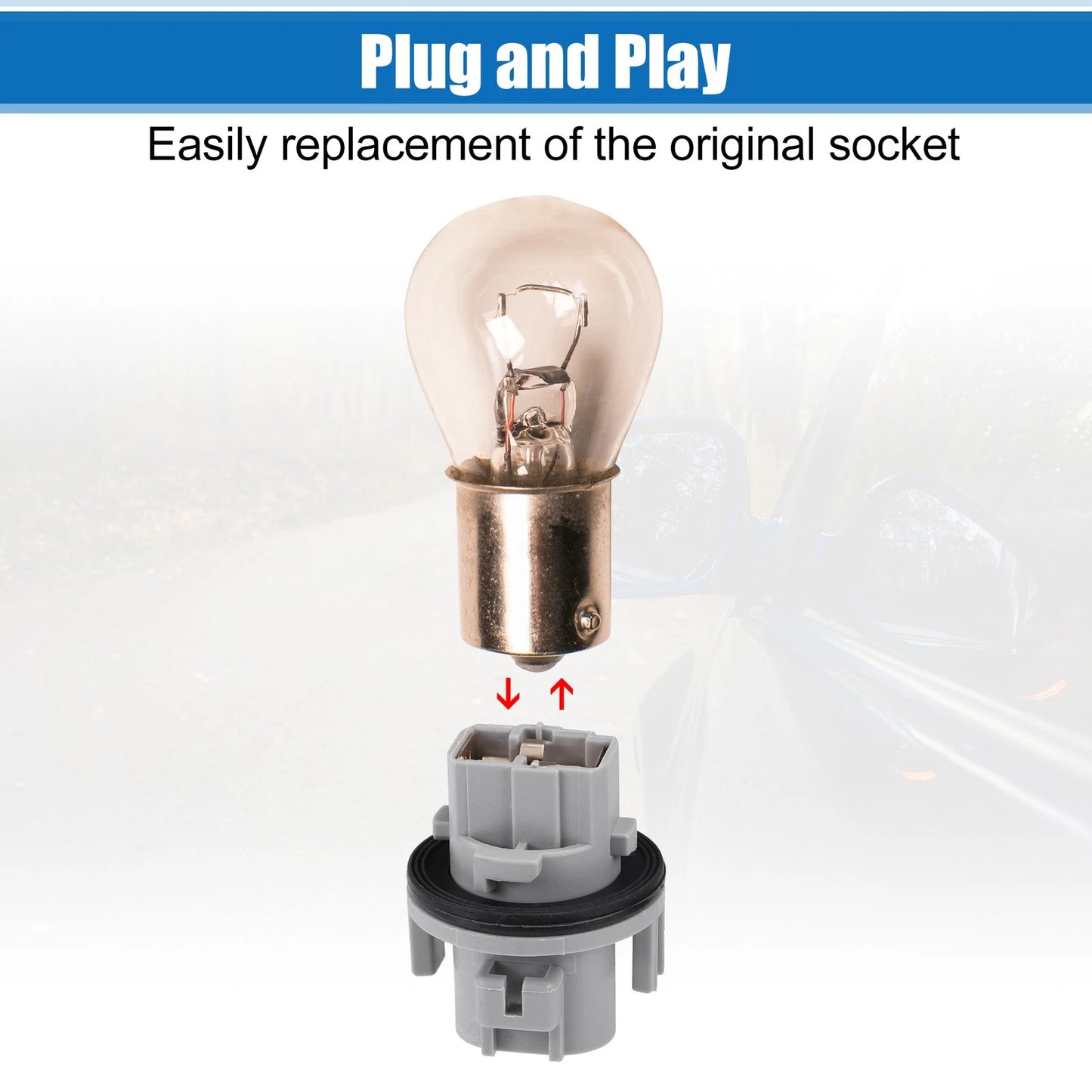 Turn Signal Lamp Bulbs Socket for Nissan Altima Frontier (2012-2015)
