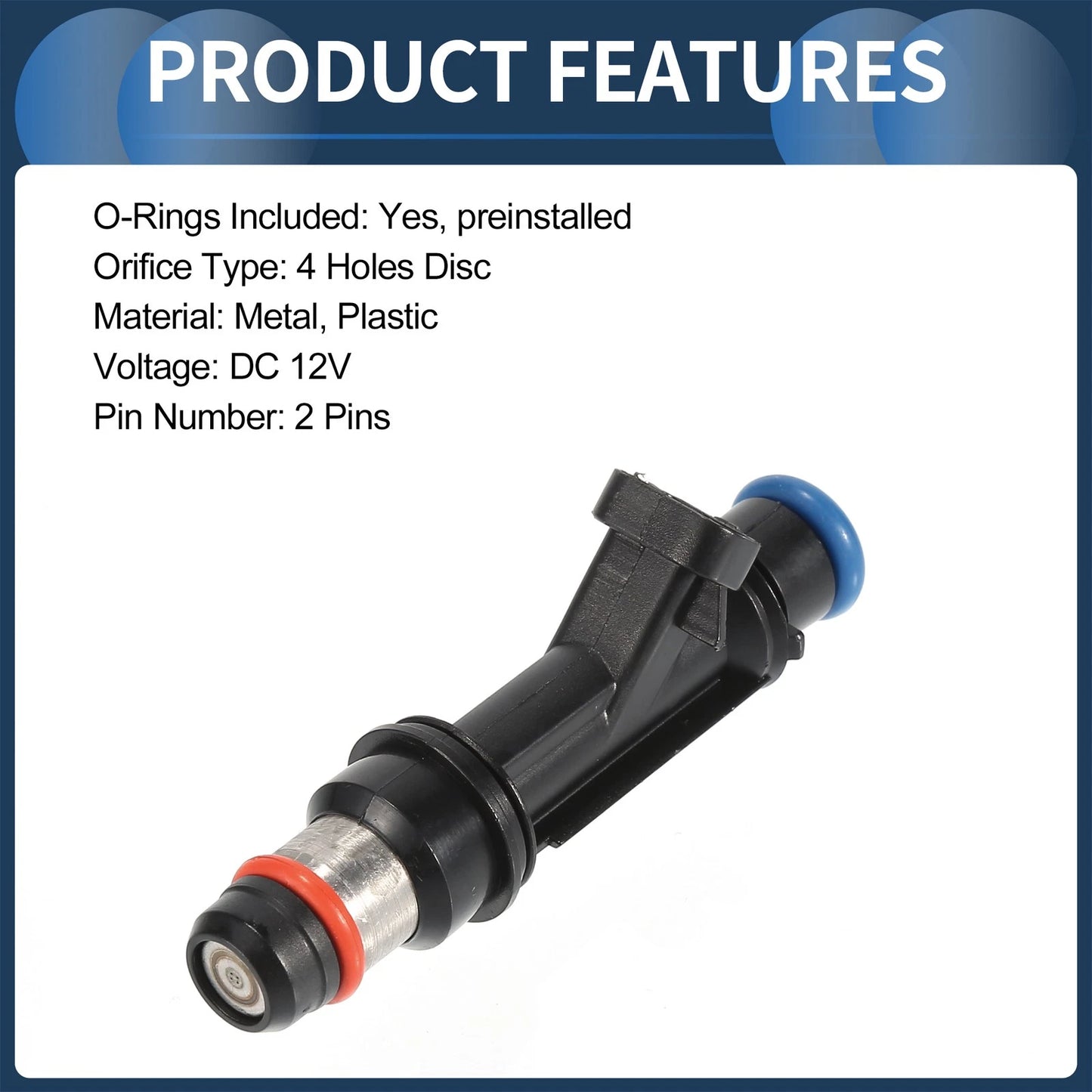 6 x Fuel Injectors for Honda Passport (1998-2002) 3.2L Black