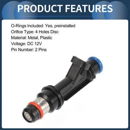 6 x Fuel Injectors for Honda Passport (1998-2002) 3.2L Black