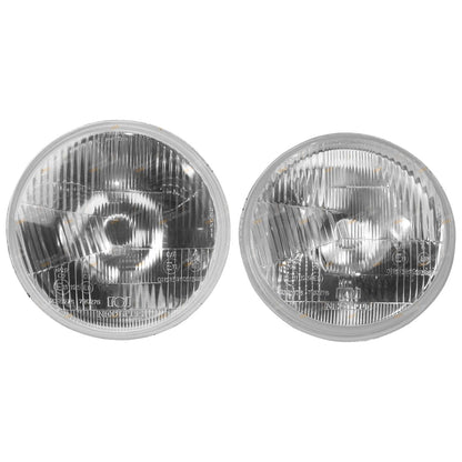 Lens Glass Headlight Upgrade Kit 7 Round Lamps for Toyota