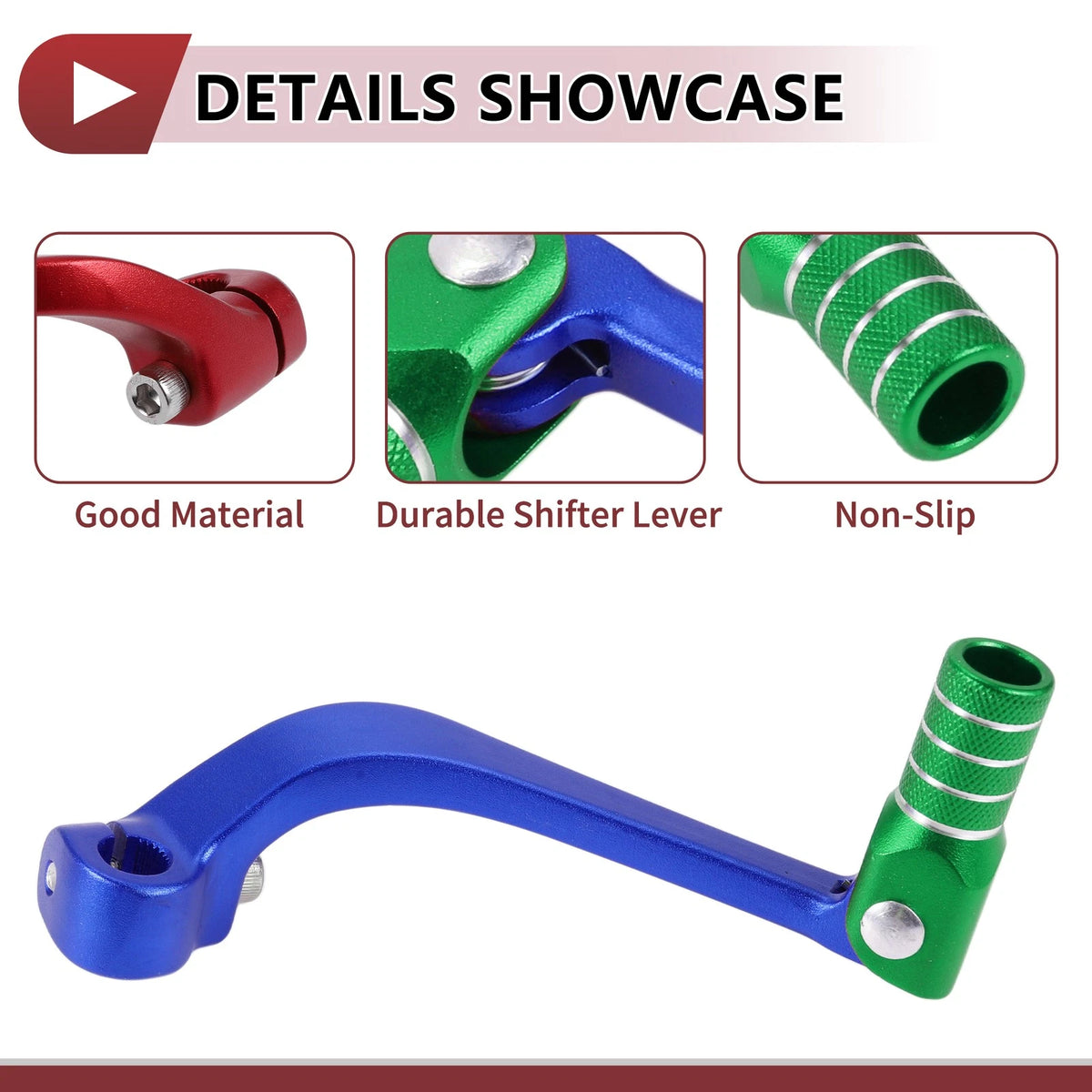 Folding Shifter Lever for Honda CRF110F (2013-2018) - Blue Green 1 Pc