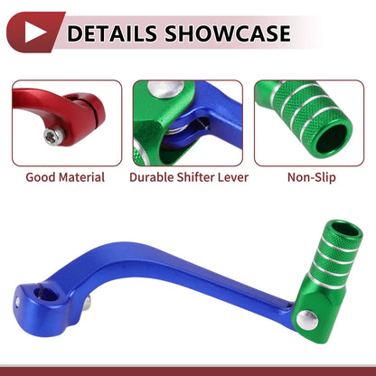 Folding Shifter Lever for Honda CRF110F (2013-2018) - Blue Green 1 Pc