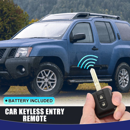 Keyless Entry Remote Key Fob for Nissan Micra K12, Navara D40M (2002-2015)