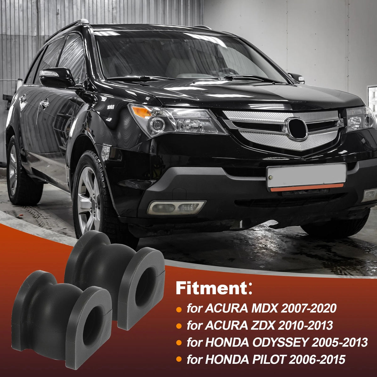 K202181 Front Sway Bar Bushings Stabilizer Bar for Honda Odyssey Pilot Acura