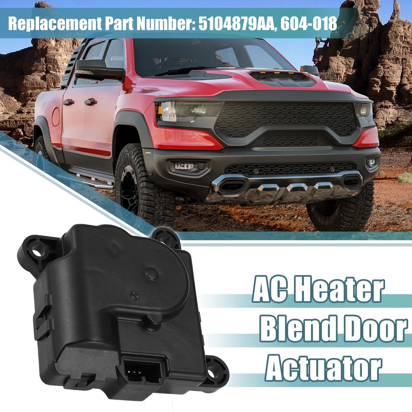 AC Temp Blend Door Actuator for Dodge Ram 1500 2500 3500 (2000 - 2002)