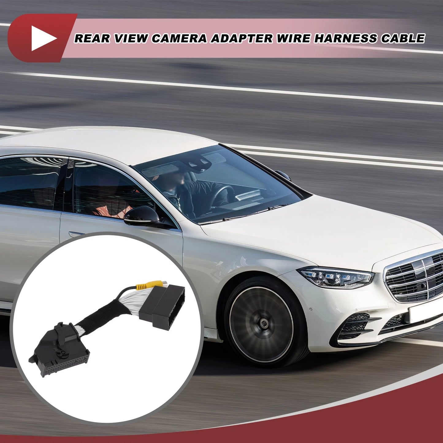 Rear View Camera Adapter Wire Harness Cable for Ford Taurus (2015-2017)