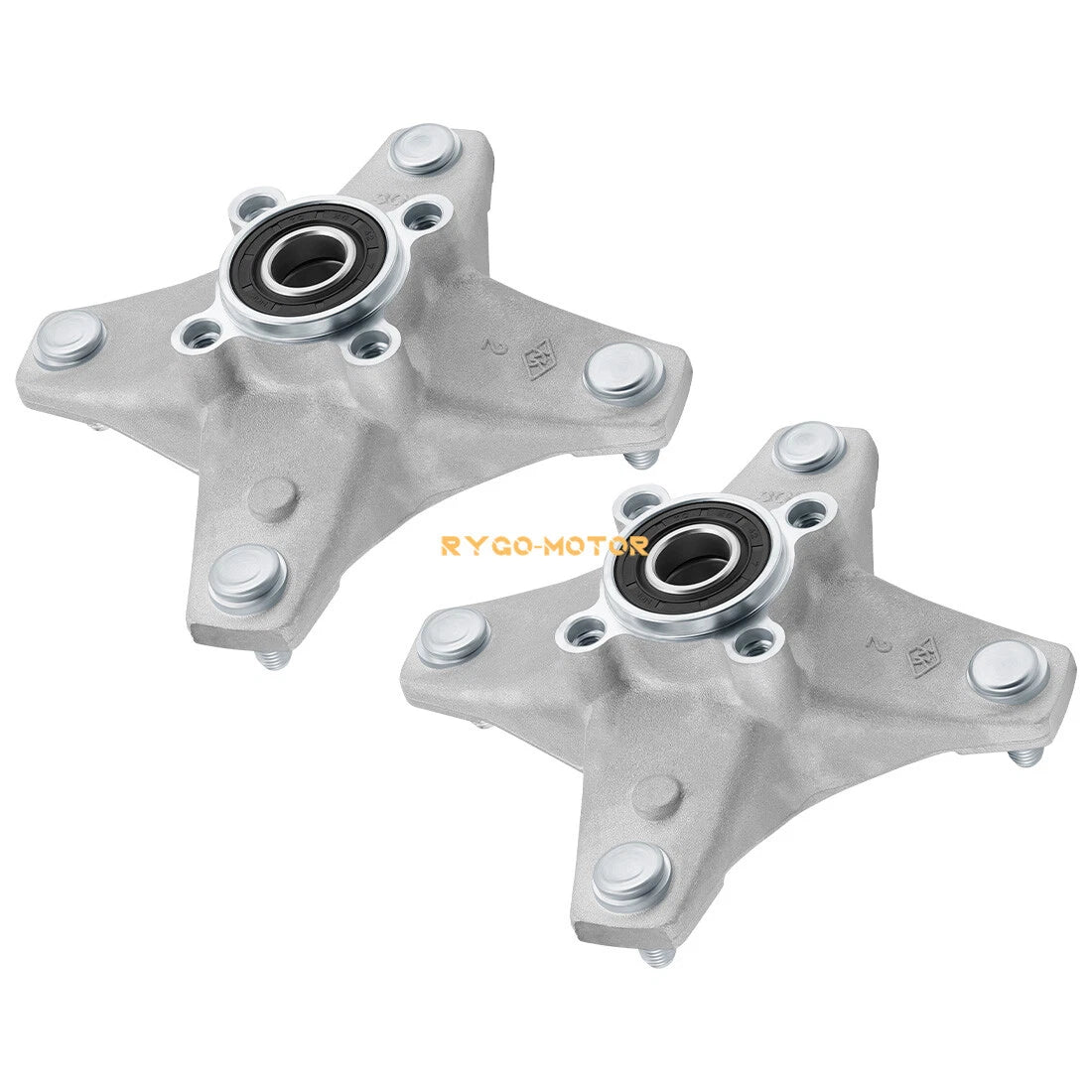 2 x Front Wheel Hubs w/Studs Seals Bearings for Yamaha Raptor 660R 700 YFZ450 450R