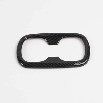 Rear Water Cup Holder Lid Carbon Fiber Cover Trim for Toyota Corolla (2020-2024)