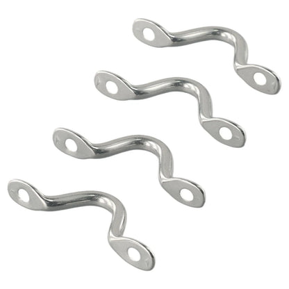 Heavy Duty 5mm Wire Eye Straps for Boat Marine Tie Down Fender Canopy 4pc