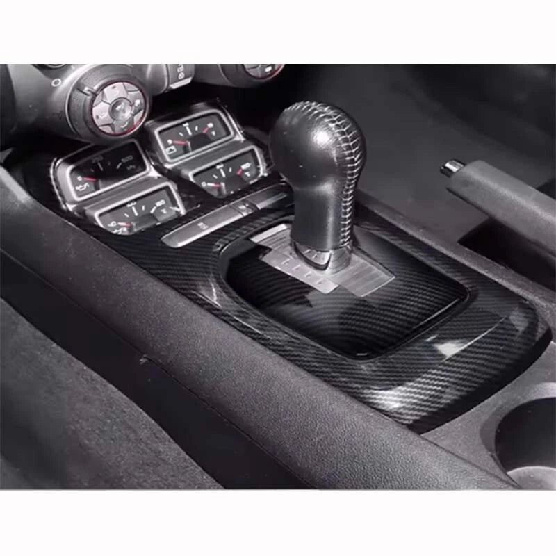100% Carbon Fiber Gear Shift Panel Trim for Chevrolet Camaro 10-15 Automatic