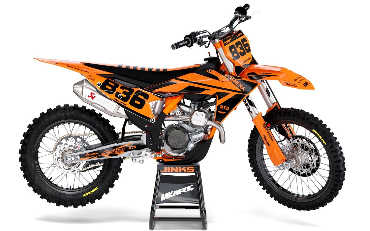 Custom Graphics Full Kit for KTM SX (2005-2006) - JINKS STYLE Stickers