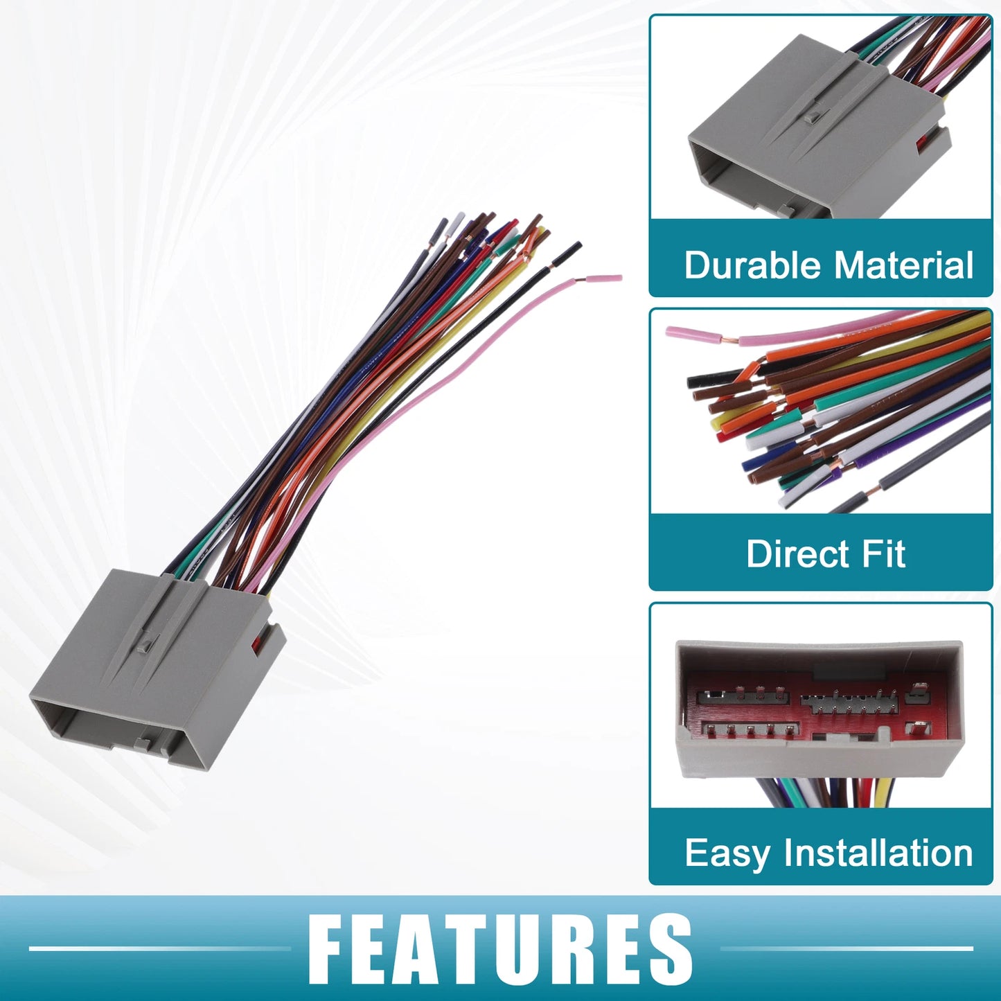 Stereo CD Player Radio Wiring Harness Set for Mercury 2006-2009