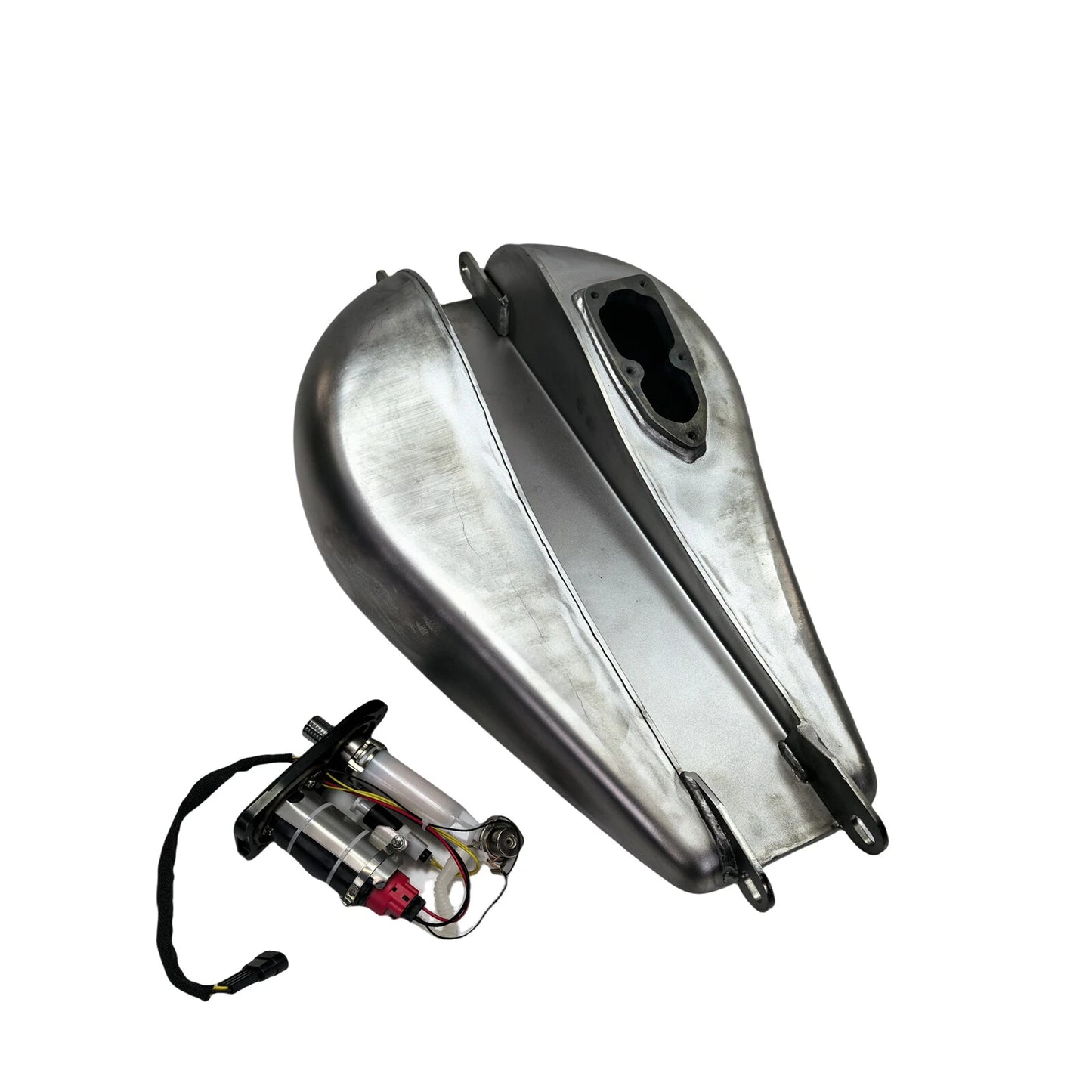 18L Silver Petrol Gas Fuel Tank for Harley Davidson DYNA (2007-2017)
