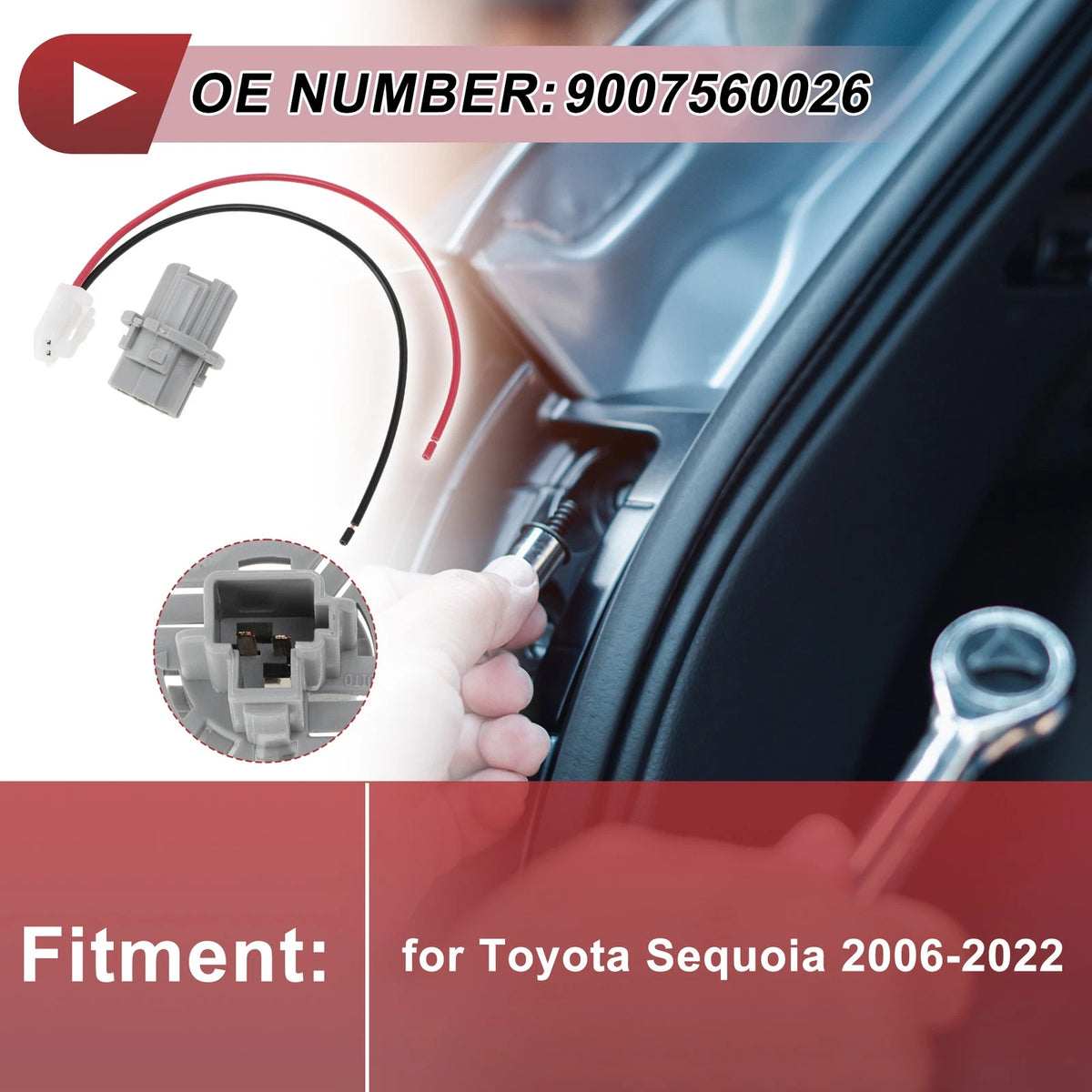 Rear Turn Signal Light Socket Wiring for Toyota Sequoia (2006-2022)