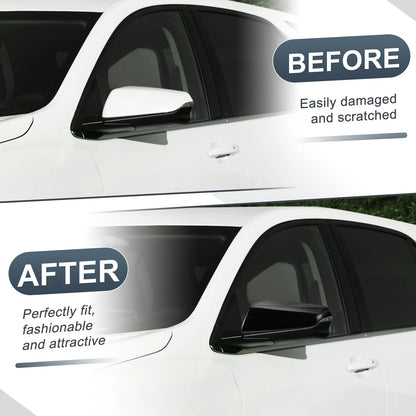 Left Side Rearview Mirror Cover Cap Gloss Black for Chevy Equinox, GMC (2010-2017)