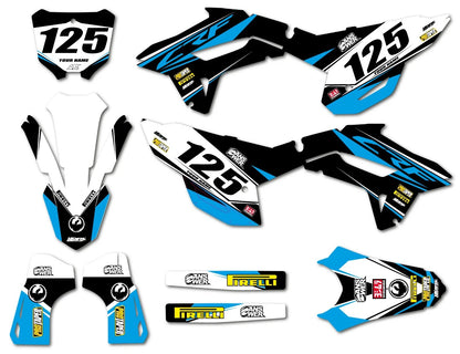 Custom Sticker Kit for Honda CRF 250 EURO Style Decals (2022-2024)