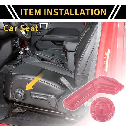 Seat Adjustment Button Cover Trim for Jeep Gladiator JT (2018-2024) - Pink